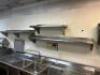 (3) ASSORTED STAINLESS WALL SHELVES