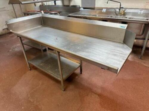 77" LEFT SIDE STAINLESS CLEAN TABLE