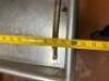 72" X 72" L SHAPED STAINLESS SOIL TABLE W/ RISER AND SPRAY SINK. - 5