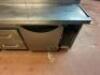 10' PIZZA PREP TABLE W/ RISER SHELF - 3