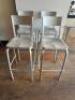 (4) METAL 30" BAR STOOLS