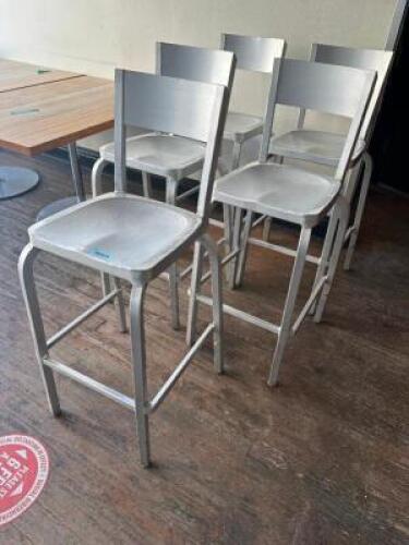 (5) METAL 30" BAR STOOLS