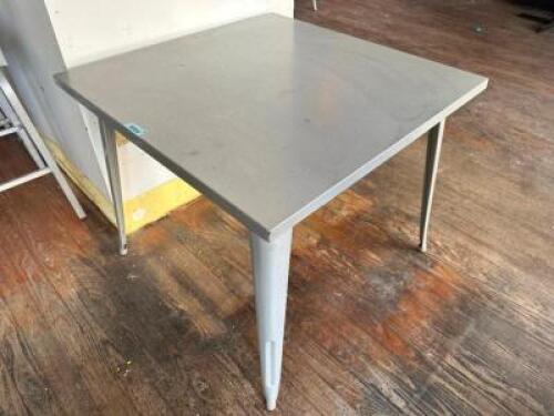 36" X 36" METAL PATIO TABLE