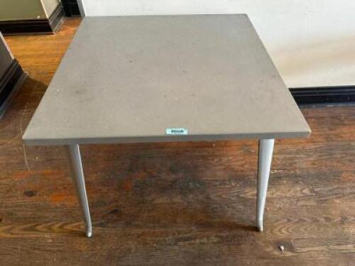 36" X 36" METAL PATIO TABLE