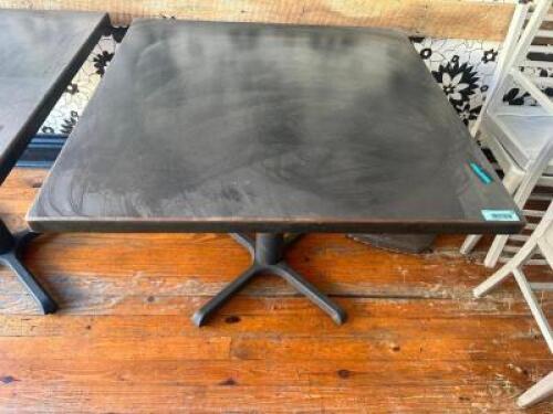 36" X 36" TABLE W/ METAL TOP