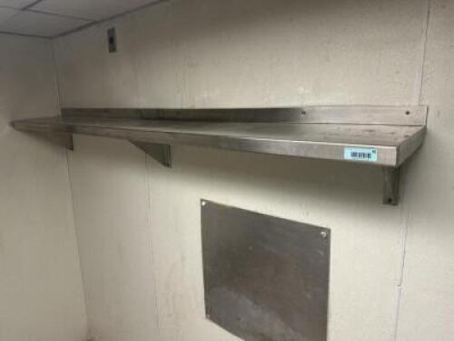 60" X 12" STAINLESS WALL SHELF