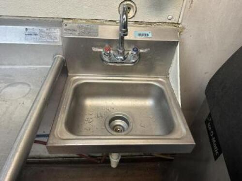 WALL MOUNTED STAINLESS HAND SINK