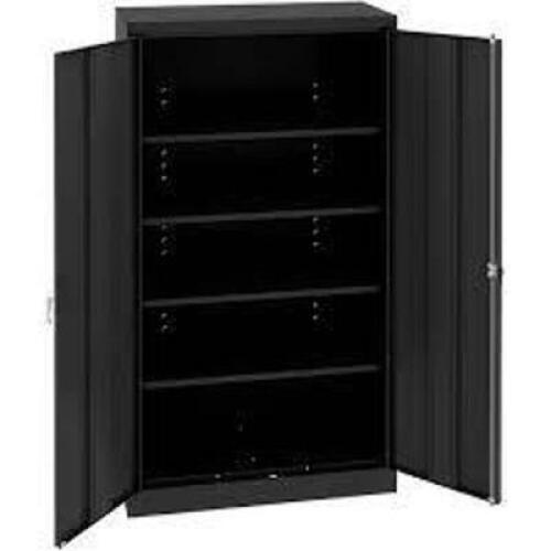 DESCRIPTION: (1) DELUXE STORAGE CABINET BRAND/MODEL: TENNSCO #7218DLX INFORMATION: BLACK SIZE: 36" W X 18"D X 72" RETAIL$: $539.00 EA QTY: 1