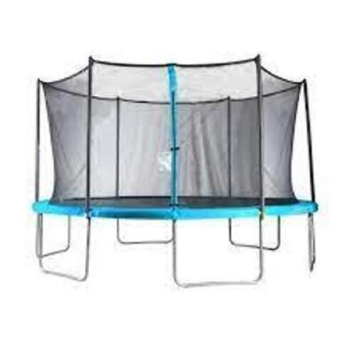 DESCRIPTION: (1) TRAMPOLINE WITH ENCLOSURE BRAND/MODEL: AIR ZONE INFORMATION: IMAGES ARE FOR ILLUSTRATION PURPOSES ONLY AND MAY NOT BE AN EXACT REPRES