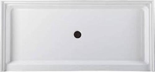 DESCRIPTION: (1) ACRYLIC RECTANGULAR SHOWER BASE BRAND/MODEL: HYDRO SYSTEMS #HPG7236E-WH INFORMATION: WHITE SIZE: SINGLE THREAD, 72"L X 36" W X 6"{H R
