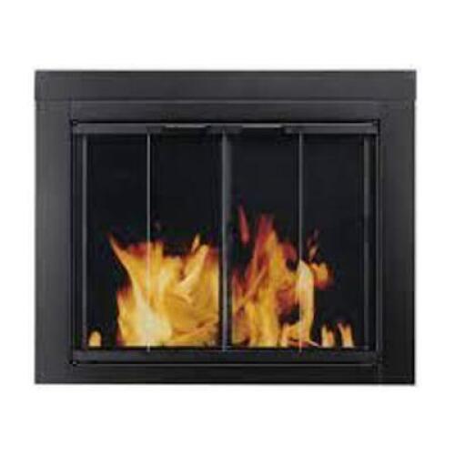 DESCRIPTION: (1) FIREPLACE GLASS DOOR BRAND/MODEL: PLEASANT HEARTH #AT-1001 INFORMATION: IMAGES ARE FOR ILLUSTRATION PURPOSES ONLY AND MAY NOT BE AN E