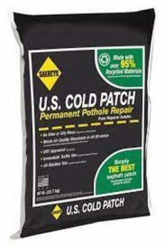 DESCRIPTION: (12) BAGS OF COLD PATCH BRAND/MODEL: SAKRETE #8EJP2 SIZE: 50 LB RETAIL$: $24.06 EA QTY: 12