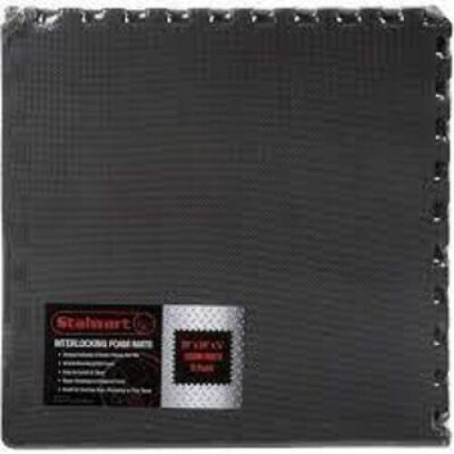 DESCRIPTION: (3) PACKS OF (6) INTERLOCKING FOAM MATS BRAND/MODEL: STALWART INFORMATION: BLACK SIZE: 24" X 24" X 3/8" RETAIL$: $30.03 EA QTY: 3