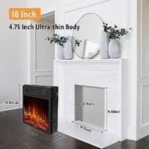 DESCRIPTION: (1) FIREPLACE INSERT FOR TV STAND BRAND/MODEL: QUANTUM FLAME #WH200-23C1C-M INFORMATION: BLACK SIZE: INSERT ONLY, BOX 1 OF 2, NO 2 OF 2 R