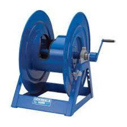 DESCRIPTION: (1) HOSE REEL, HAND CRANK BRAND/MODEL: COXREELS #1125-5-250-BYXX INFORMATION: BLUE RETAIL$: $519.99 EA QTY: 1