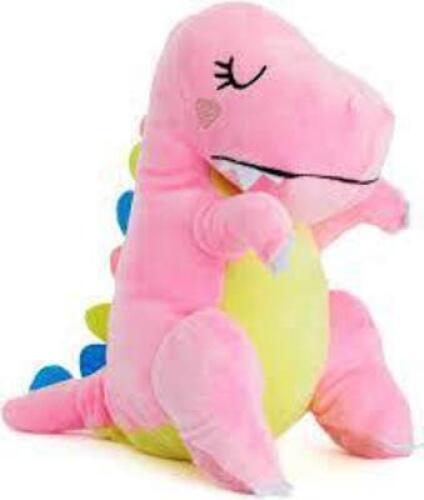 DESCRIPTION: (1) STUFFED DINOSAUR BRAND/MODEL: BLUE PANDA INFORMATION: PINK RETAIL$: $23.64 EA QTY: 1