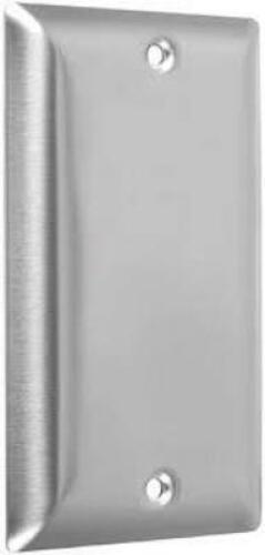 DESCRIPTION: (4) CASES OF (10) WALL PLATE BLANK BRAND/MODEL: TAYMAC #WSS-B INFORMATION: STAINLESS STEEL RETAIL$: $80.26 PER CASE QTY: 4