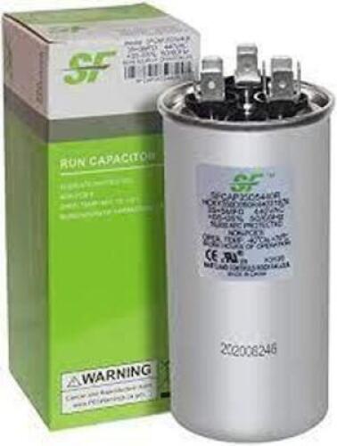DESCRIPTION: (4) RUN CAPACITOR BRAND/MODEL: SF #SFCAP35D5440R SIZE: 440 VAC, 50/60 HZ RETAIL$: $19.70 EA QTY: 4
