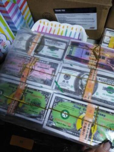 DESCRIPTION: (3) PACKS OF FAKE MONEY FROM ALL AROUND THE GLOBE QTY: 3