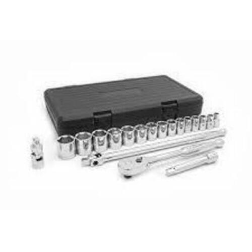 DESCRIPTION: (1) STANDARD SOCKET SET BRAND/MODEL: GEARWRENCH #80791 SIZE: 19 PC RETAIL$: $110.35 EA QTY: 1