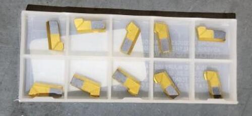 DESCRIPTION: (50) CARBIDE CUTTOFF INSERTS BRAND/MODEL: CLAPP AND HANEY CS187N-CHPM RETAIL$: 11.70 PER INSERT QTY: 50
