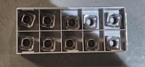 DESCRIPTION: (10) SEKT CARBIDE MILLING INSERTS BRAND/MODEL: ISCAR SEKT 1204AFR-HM IC28 RETAIL$: 29.69 PER INSERT QTY: 10