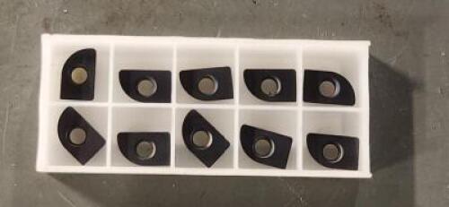 DESCRIPTION: (20) BALL END MILL INDEXABLE CARBIDE INSERTS BRAND/MODEL: CDTOOLING EB1458E RETAIL$: 22.00 PER INSERT QTY: 20