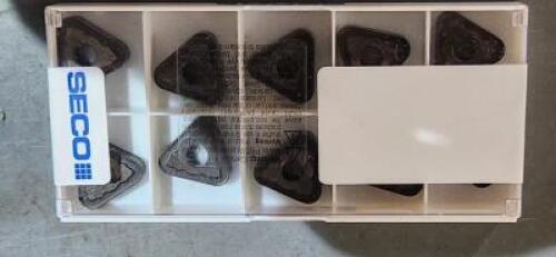 DESCRIPTION: (50) SOLID CARBIDE MILLING INSERTS BRAND/MODEL: SECO TNMG220432-MR7 .TP1500 SIZE: $ 26.72 PER INSERT QTY: 50