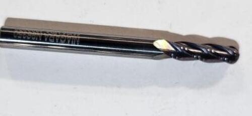 DESCRIPTION: (4) SOLID CARBIDE BALL NOSE END MILL BRAND/MODEL: NIAGARA N86350 SIZE: 11/64" 5/8" LOC RETAIL$: $29.90 EA QTY: 4