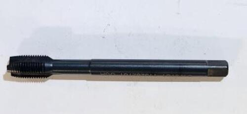 DESCRIPTION: (1) HSS SPIRAL POINT TAP BRAND/MODEL: KENAMETAL T820MF100X100R64H-D4 SIZE: M10x1 RETAIL$: $62.50 QTY: 1