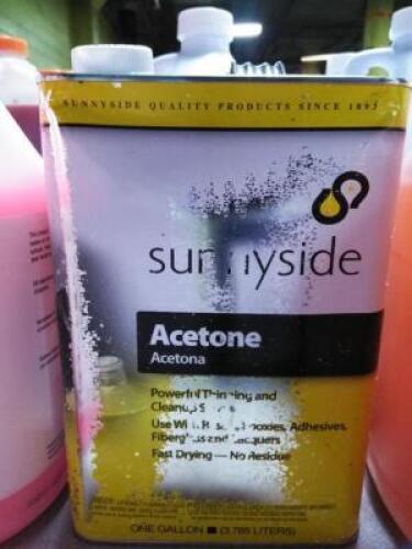 DESCRIPTION: (1) ACETONE BRAND/MODEL: SUNNYSIDE #44ZU20 SIZE: 1 GALLON RETAIL$: $20.00 EA QTY: 2