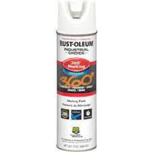 DESCRIPTION: (6) 360 DEGREE MARKING PAINT BRAND/MODEL: RUST-OLEUM #247837 INFORMATION: WHITE SIZE: 17 OZ RETAIL$: $16.42 EA QTY: 6