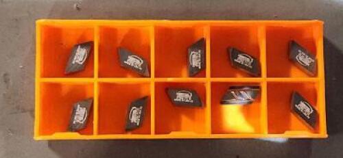 DESCRIPTION: (20) SOLID CARBIDE PROFILING INSERTS BRAND/MODEL: HERTEL IP52 HC225 RETAIL$: $22.45 QTY: 20