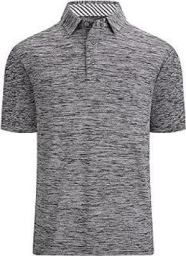 DESCRIPTION: (1) MOISTURE WICKING GOLF SHIRT, GREY BRAND/MODEL: SPEED RUN 6579 SIZE: LARGE RETAIL$: $24.99 QTY: 1