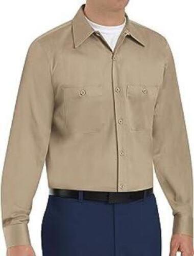 DESCRIPTION: (1) MENS KHAKI LONG SLEEVE BUTTON DOWN WORK SHIRT BRAND/MODEL: g6x051 SIZE: EXTRA LARGE RETAIL$: $22.99 QTY: 1