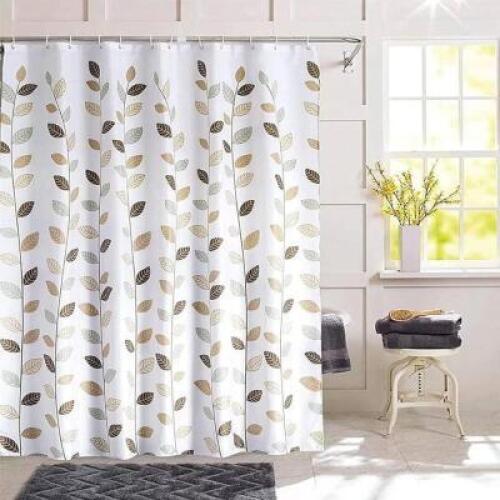 DESCRIPTION: (4) BOTANICAL LEAVES SHOWER CURTAINS SIZE: 180x200" RETAIL$: 10.99 EA QTY: 4
