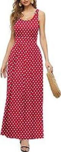 DESCRIPTION: (1) RED AND WHITE POLKA DOT SLEEVELESS DRESS BRAND/MODEL: ANEBARY 0516 INFORMATION: PICTURED ITEM MAY DIFFER FROM ACTUAL PRODUCT SIZE: XL
