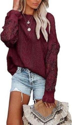 DESCRIPTION: (1) WOMENS DRK RED KNIT SWETER BRAND/MODEL: ALVAQ INFORMATION: PICTURED ITEM MAY DIFFER FROM ACTUAL PRODUCT SIZE: MED RETAIL$: $20.99 QTY