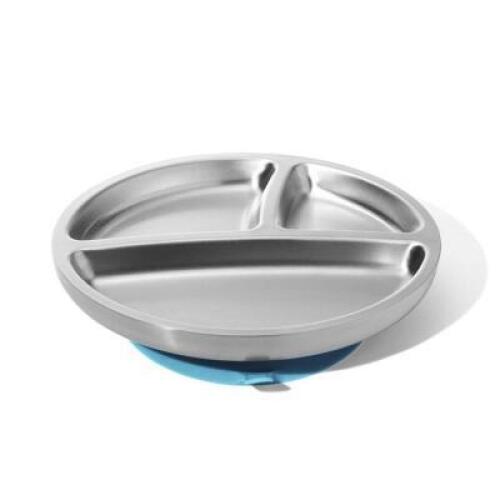 DESCRIPTION: (1) SUCTION STAINLESS STEEL TODDLER PLATE BRAND/MODEL: AVACHY INFORMATION: PICTURED ITEM MAY DIFFER FROM ACTUAL PRODUCT RETAIL$: $26.49 Q