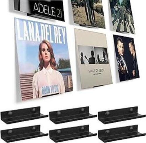 DESCRIPTION: (1) VINYL RECORD WALL SHELF BRAND/MODEL: BIJUN INFORMATION: PICTURED ITEM MAY DIFFER FROM ACTUAL PRODUCT SIZE: 12" RETAIL$: $14.99 QTY: 2