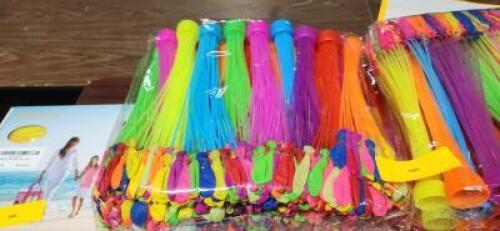 DESCRIPTION: (4) PACKS OF (999) QUICK FILL WATER BALLONS INFORMATION: PICTURED ITEM MAY DIFFER FROM ACTUAL PRODUCT RETAIL$: 34.98 EA QTY: 4