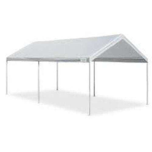DESCRIPTION: (1) CARPORT BRAND/MODEL: DOMAIN SHELTERS INFORMATION: WHITE SIZE: 10X20X8' RETAIL$: $391.99 EA QTY: 1