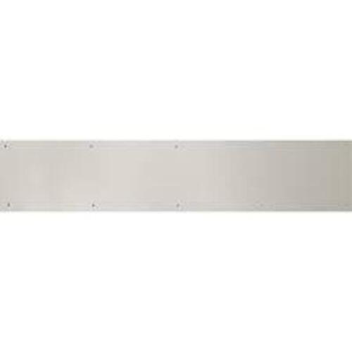 DESCRIPTION: (1) KICK PLATE BRAND/MODEL: BRASS ACCENTS #A09-P0630-670 INFORMATION: SATIN NICKEL, ALUMINUM SIZE: 30" X 6" RETAIL$: $72.00 EA QTY: 1