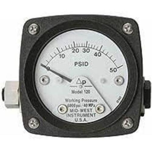 DESCRIPTION: (1) DIFFERENTIAL PRESSURE GAUGE BRAND/MODEL: MID-WESTERN INSTRUMENT INFORMATION: BLACK RETAIL$: $325.00 EA QTY: 1