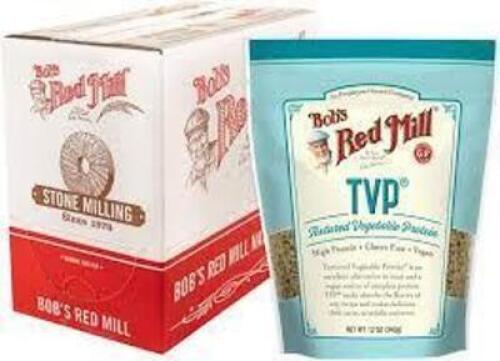 DESCRIPTION: (1) DISPLAY CASE BOX OF TEXTURED VEGETABLE PROTEIN BRAND/MODEL: BOB'S RED MILL RETAIL$: $30.99 EA QTY: 1