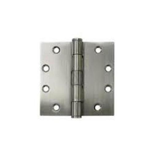 DESCRIPTION: (8) DOOR HINGES BRAND/MODEL: DELTANA #DSH45U32D INFORMATION: BRUSHED STAINLESS STEEL SIZE: 4.5" X 4.5" X 3.4 SP RETAIL$: $29.49 EA QTY: 8