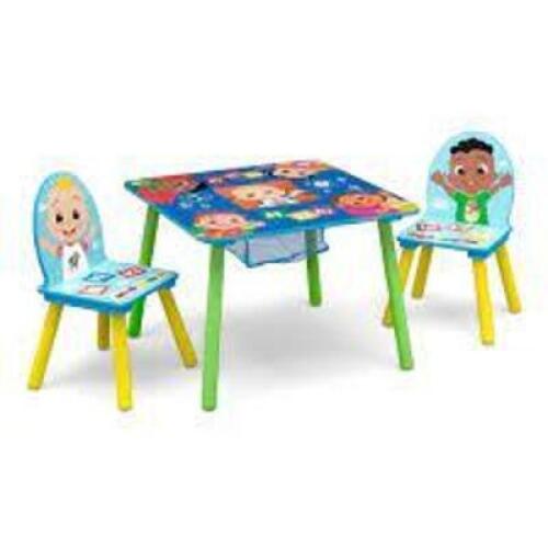 DESCRIPTION: (1) KIDS TABLE AND CHAIR SET BRAND/MODEL: COCOMELON RETAIL$: $60.00 EA QTY: 1