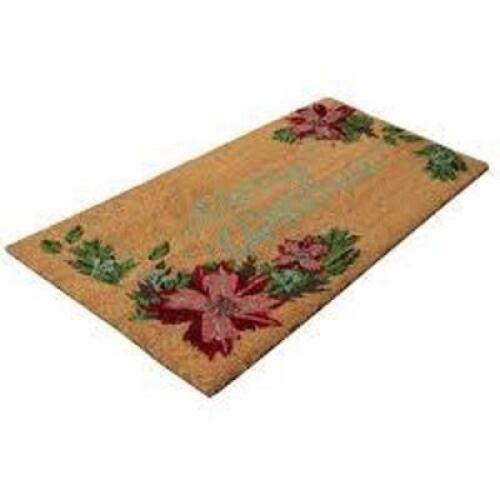 DESCRIPTION: (3) MERRY CHRISTMAS WELCOME MATS BRAND/MODEL: JUVALE SIZE: 30X17 RETAIL$: $21.99 EA QTY: 3