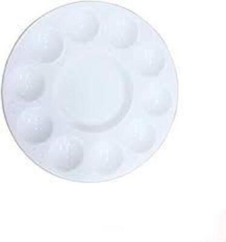 DESCRIPTION: (1) CASE OF (24) ROUND PIGMENT TRAYS BRAND/MODEL: VICASKY INFORMATION: WHITE SIZE: 6.68"L x 6.68"W RETAIL$: $22.54 EA QTY: 1
