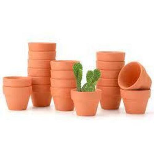DESCRIPTION: (3) BOXES OF (10) TINY TERRACOTTA POTS QTY: 3
